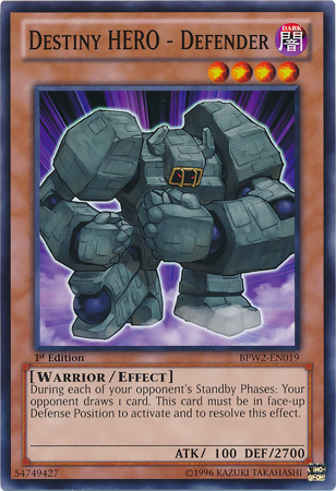 Destiny Hero - Defender [BPW2-EN019] Common | Odin's Place