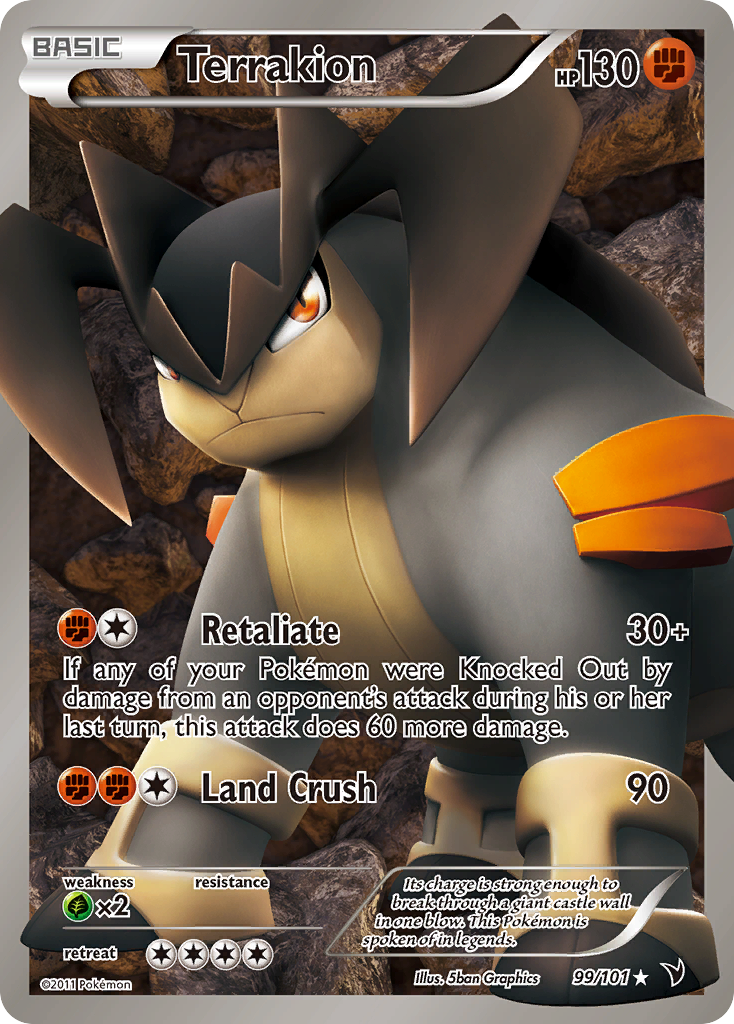 Terrakion (99/101) [Black & White: Noble Victories] | Odin's Place