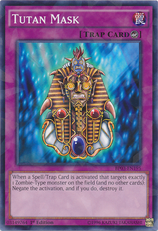 Tutan Mask [BP03-EN195] Shatterfoil Rare | Odin's Place