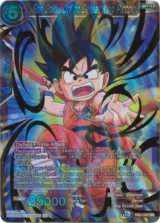 Son Goku, Off to Defeat King Piccolo (DB3-002) [Giant Force] | Odin's Place