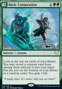 Basic Conjuration (Promo Pack) [Strixhaven: School of Mages Promos] | Odin's Place