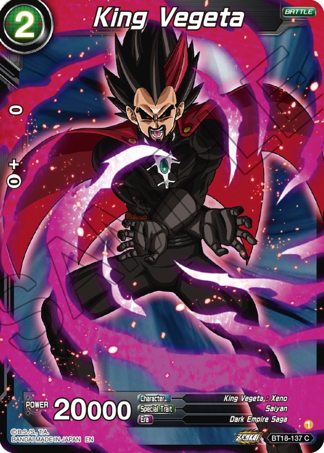 King Vegeta (BT18-137) [Dawn of the Z-Legends] | Odin's Place