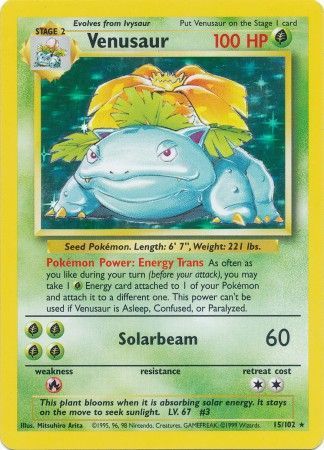 Venusaur (15/102) [Base Set Unlimited] | Odin's Place