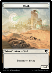 Wall // Kor Ally Double-Sided Token [Commander Masters Tokens] | Odin's Place