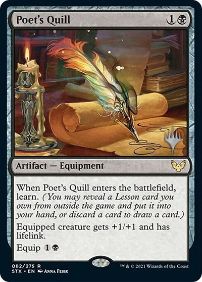 Poet's Quill (Promo Pack) [Strixhaven: School of Mages Promos] | Odin's Place