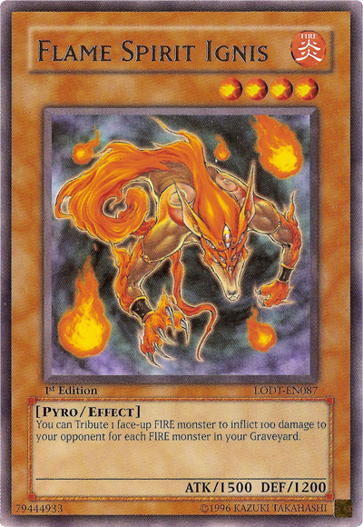 Flame Spirit Ignis [LODT-EN087] Rare | Odin's Place