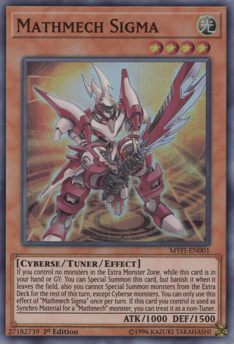 Mathmech Sigma [MYFI-EN001] Super Rare | Odin's Place