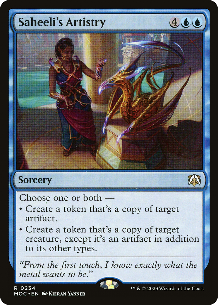 Saheeli's Artistry [March of the Machine Commander] | Odin's Place