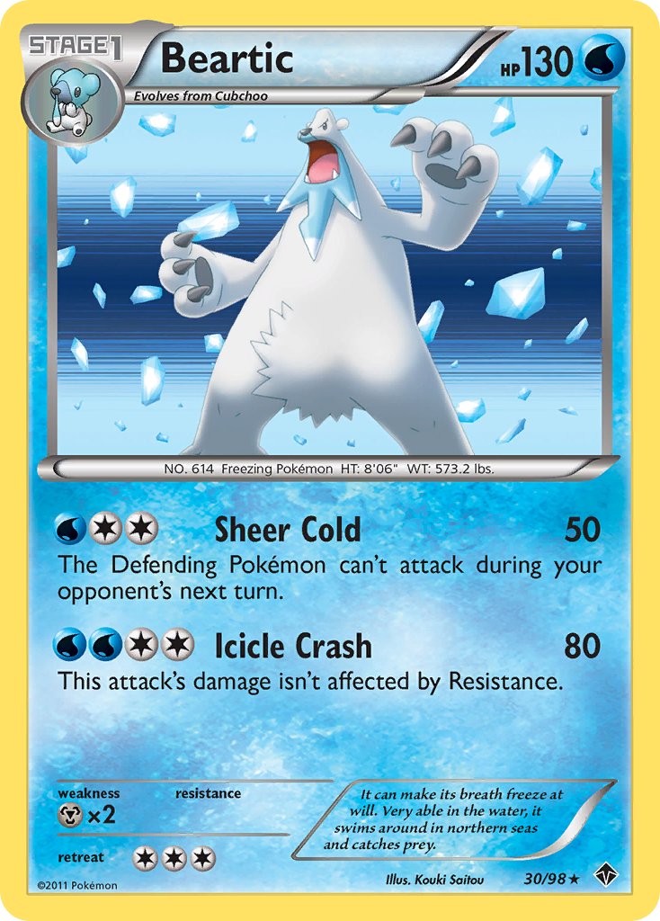 Beartic (30/98) (Cosmos Holo) (Blister Exclusive) [Black & White: Emerging Powers] | Odin's Place