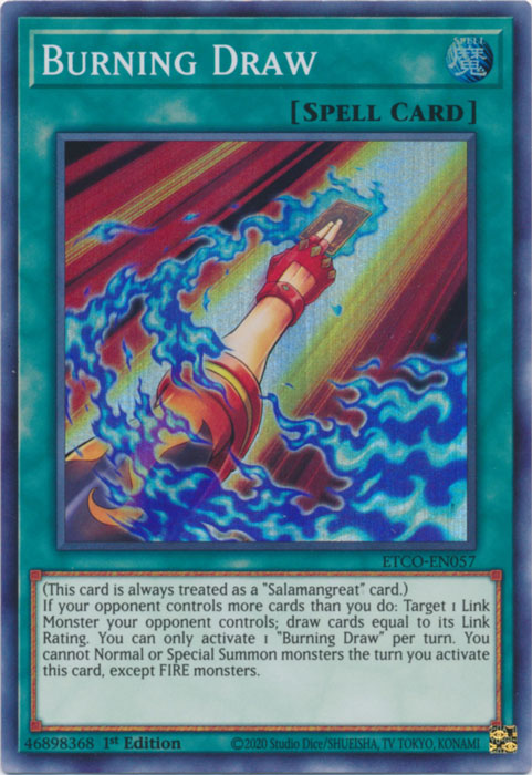 Burning Draw [ETCO-EN057] Super Rare | Odin's Place