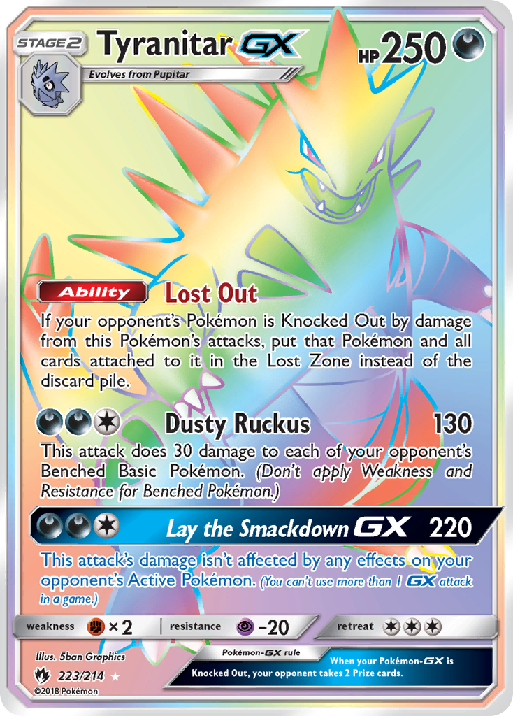 Tyranitar GX (223/214) [Sun & Moon: Lost Thunder] | Odin's Place