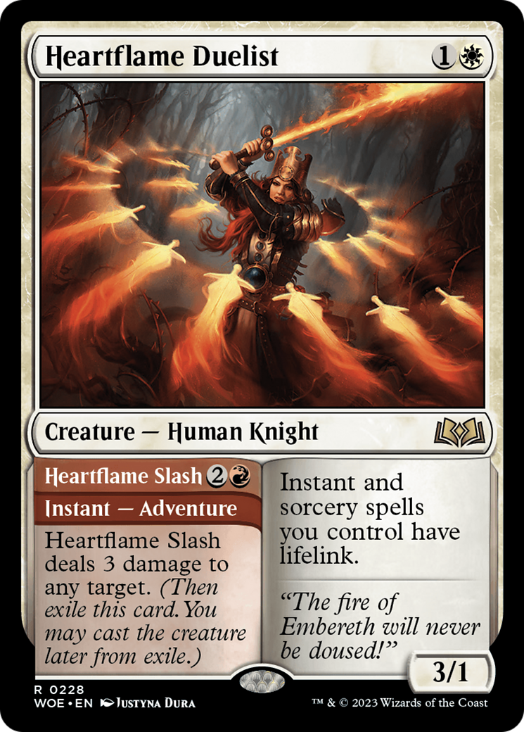 Heartflame Duelist // Heartflame Slash [Wilds of Eldraine] | Odin's Place