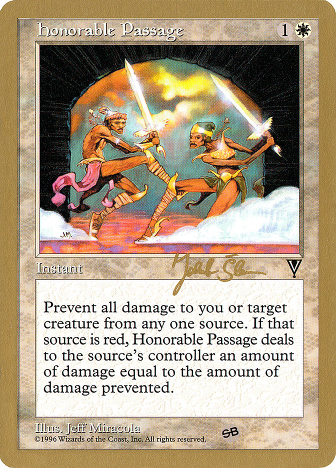 Honorable Passage (Jakub Slemr) (SB) [World Championship Decks 1997] | Odin's Place
