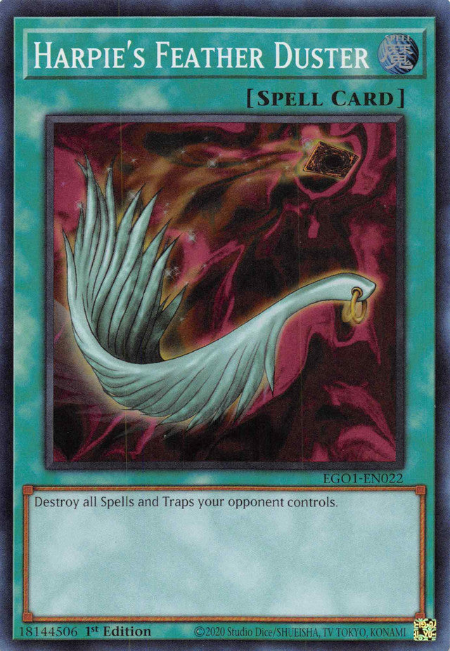 Harpie's Feather Duster [EGO1-EN022] Super Rare | Odin's Place