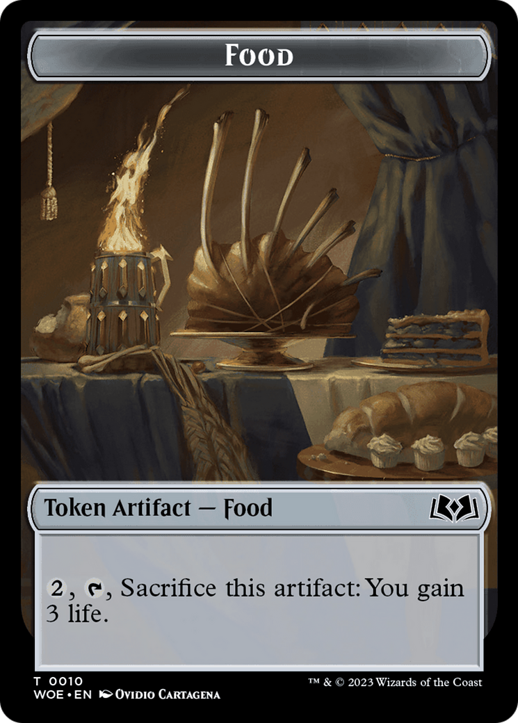 Rat // Food (0010) Double-Sided Token [Wilds of Eldraine Tokens] | Odin's Place