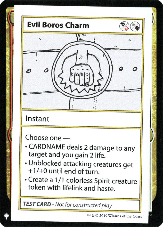 Evil Boros Charm [Mystery Booster Playtest Cards] | Odin's Place
