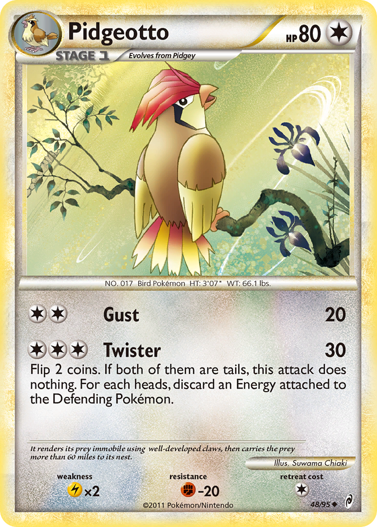 Pidgeotto (48/95) [HeartGold & SoulSilver: Call of Legends] | Odin's Place