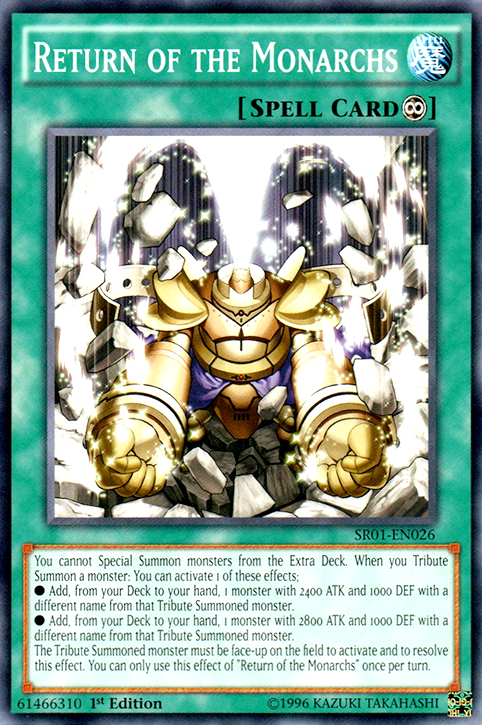 Return of the Monarchs [SR01-EN026] Common | Odin's Place