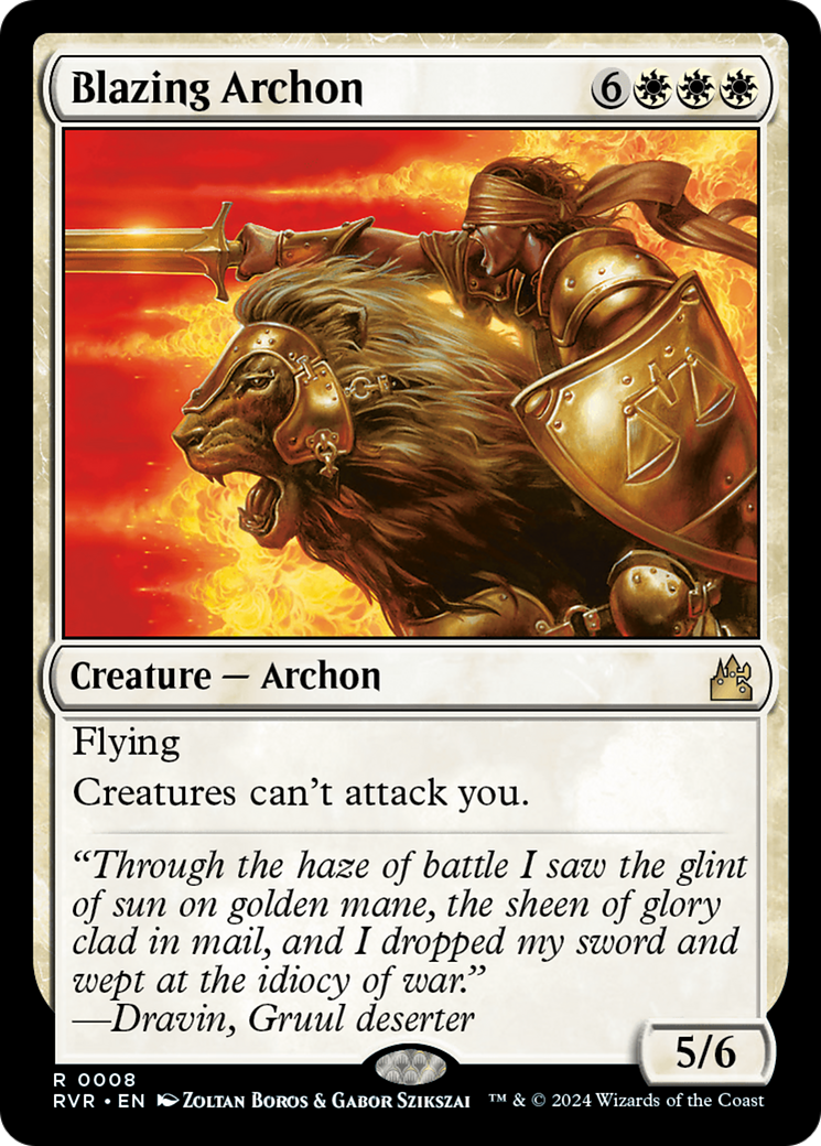 Blazing Archon [Ravnica Remastered] | Odin's Place