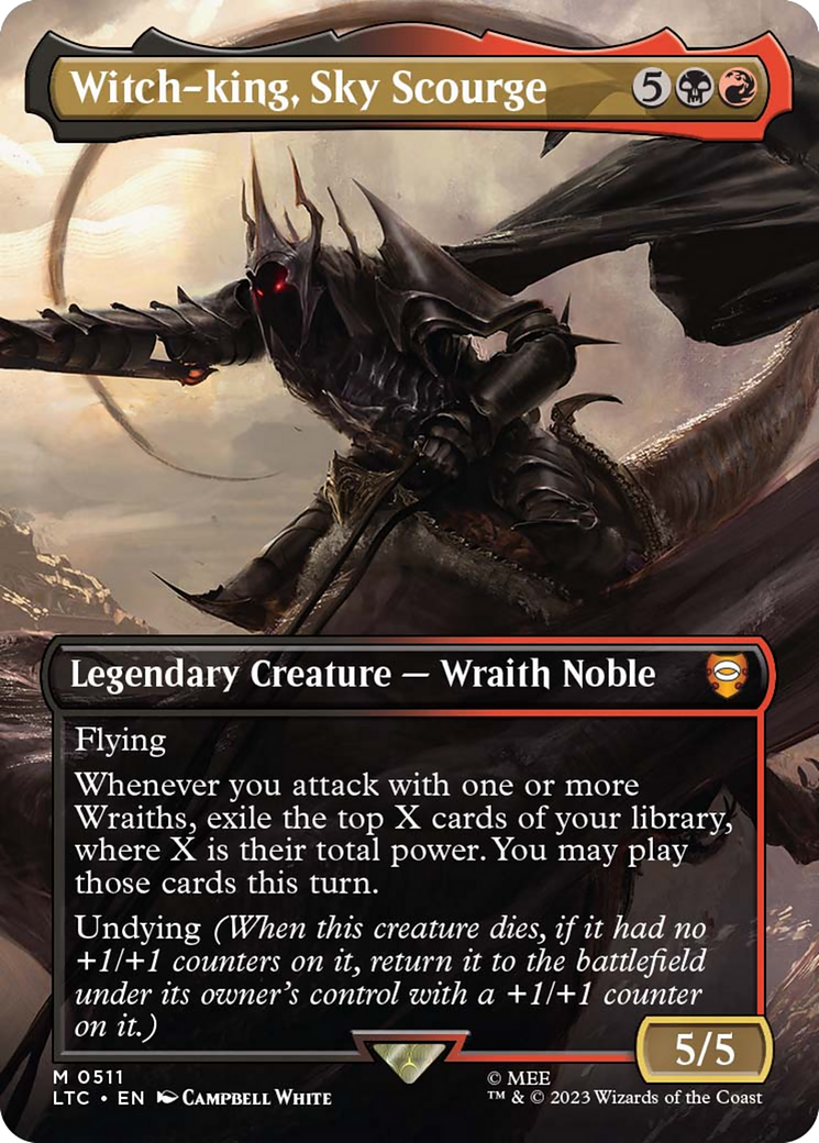 Witch-king, Sky Scourge (Borderless) [The Lord of the Rings: Tales of Middle-Earth Commander] | Odin's Place
