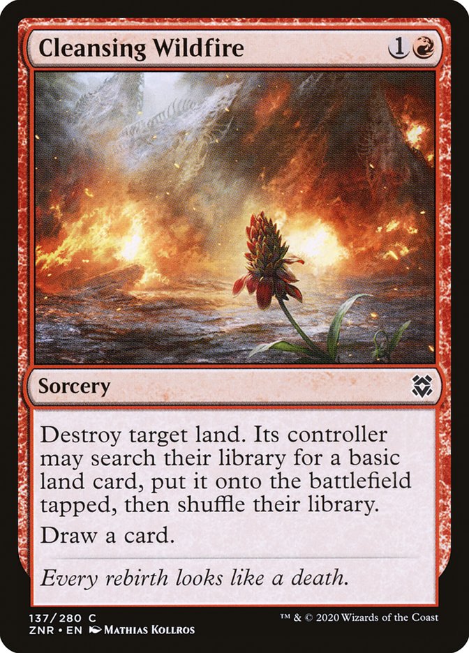 Cleansing Wildfire [Zendikar Rising] | Odin's Place