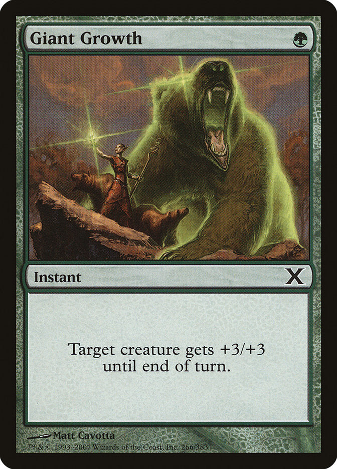 Giant Growth (266) [Tenth Edition] | Odin's Place