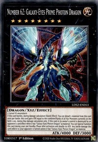 Number 62: Galaxy-Eyes Prime Photon Dragon [LDS2-EN053] Common | Odin's Place