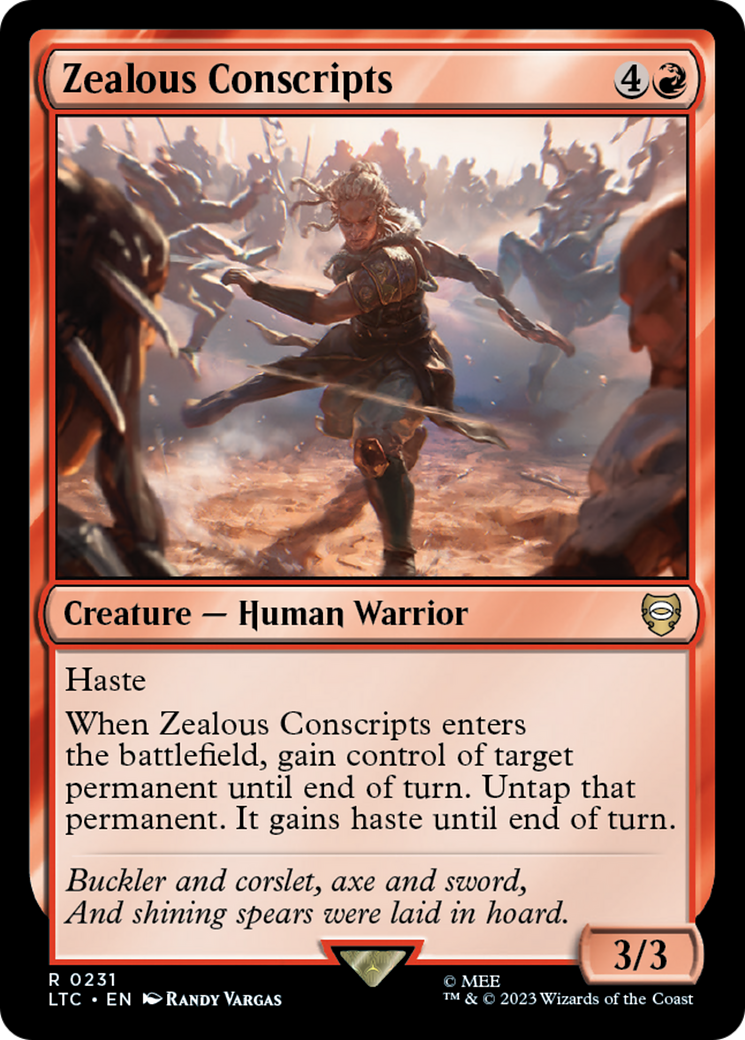 Zealous Conscripts [The Lord of the Rings: Tales of Middle-Earth Commander] | Odin's Place