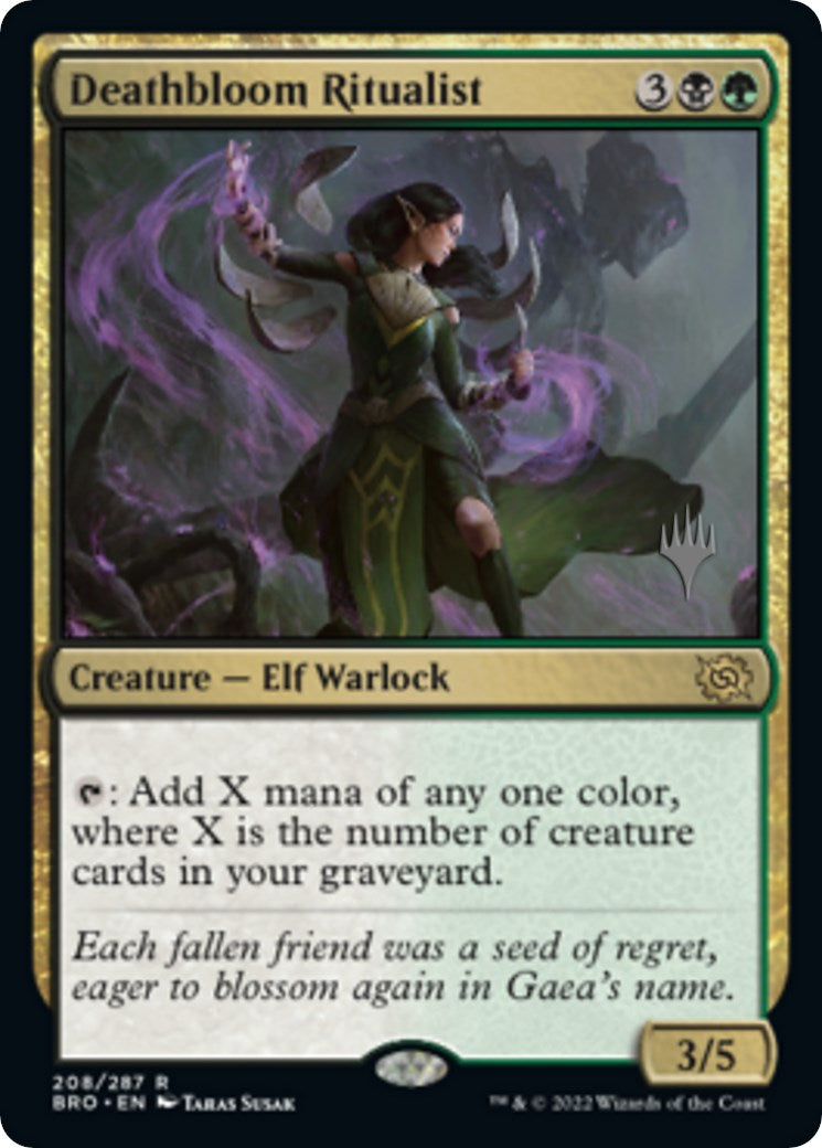 Deathbloom Ritualist (Promo Pack) [The Brothers' War Promos] | Odin's Place