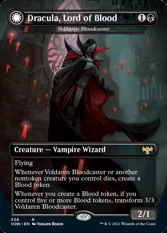 Voldaren Bloodcaster // Bloodbat Summoner - Dracula, Lord of Blood // Dracula, Lord of Bats [Innistrad: Crimson Vow] | Odin's Place