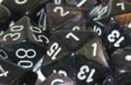 Chessex Borealis 2 12mm D6 Smoke/Silver 36 ct | Odin's Place
