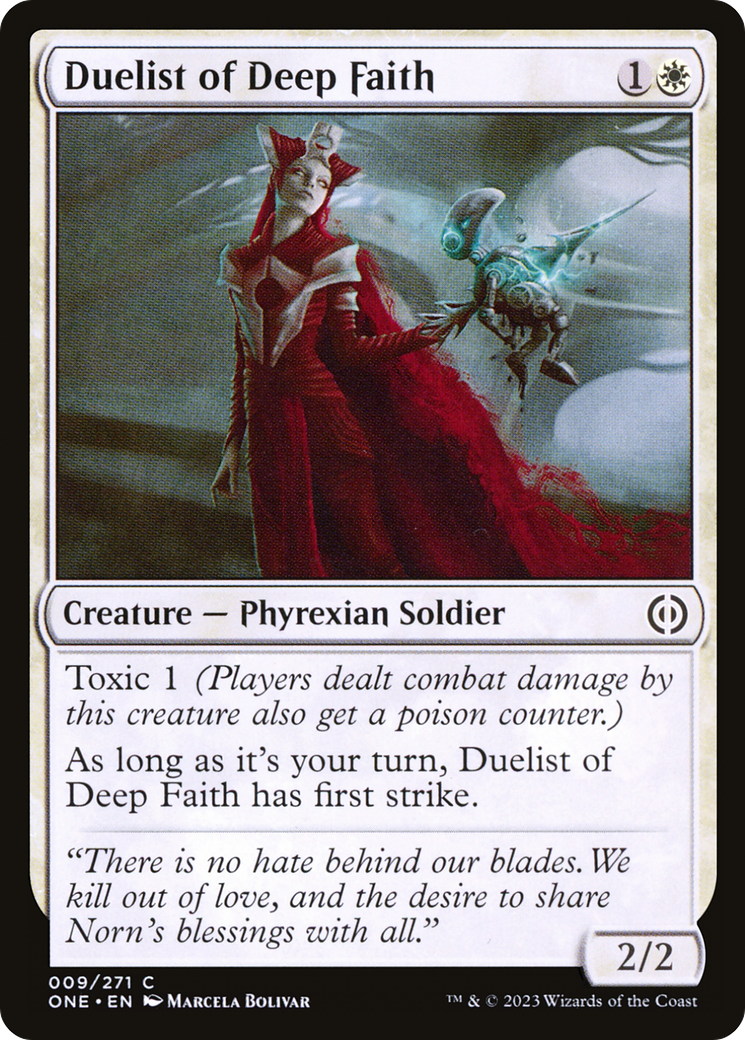 Duelist of Deep Faith [Phyrexia: All Will Be One] | Odin's Place