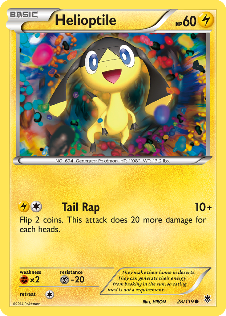 Helioptile (28/119) [XY: Phantom Forces] | Odin's Place