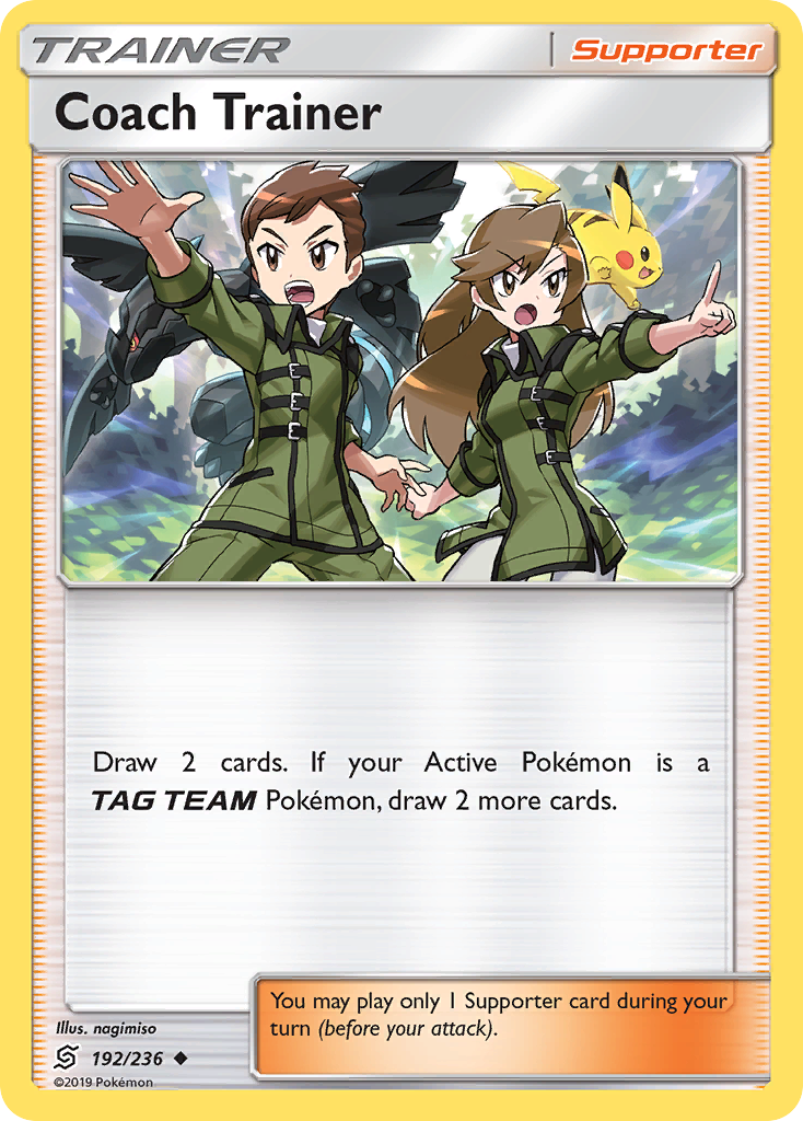 Coach Trainer (192/236) [Sun & Moon: Unified Minds] | Odin's Place