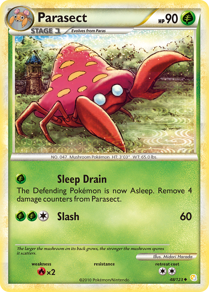 Parasect (48/123) [HeartGold & SoulSilver: Base Set] | Odin's Place