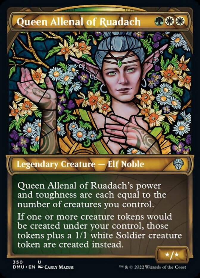 Queen Allenal of Ruadach (Showcase Textured) [Dominaria United] | Odin's Place