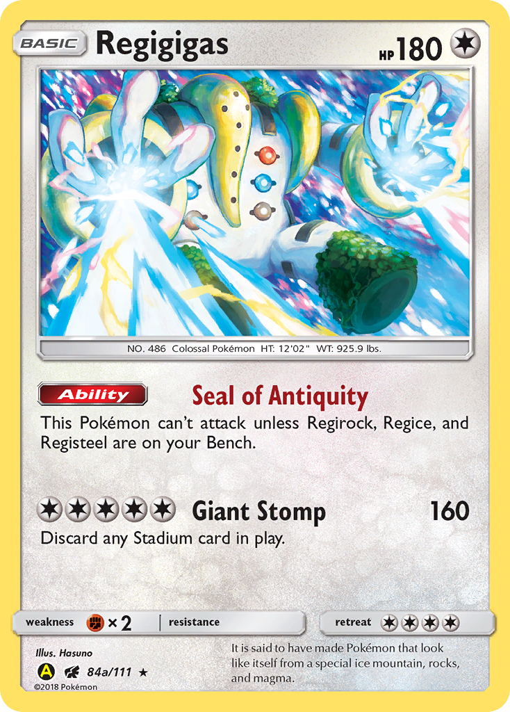 Regigigas (84a/111) (Alternate Art Promo) [Sun & Moon: Crimson Invasion] | Odin's Place