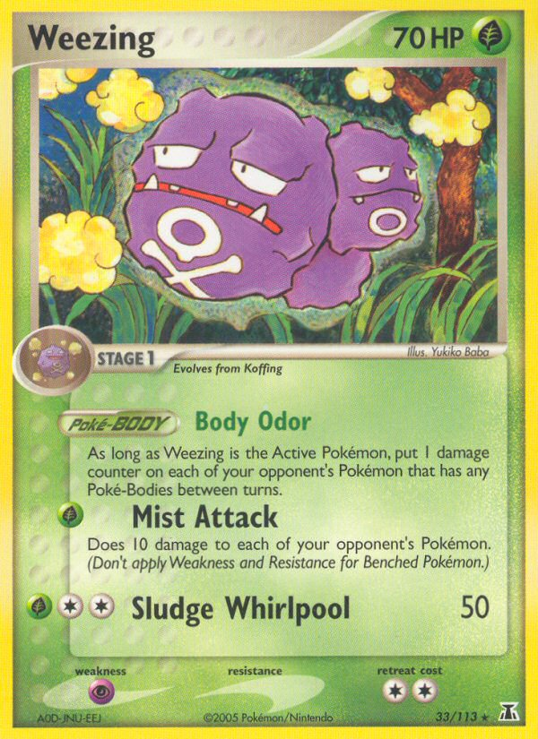 Weezing (33/113) [EX: Delta Species] | Odin's Place
