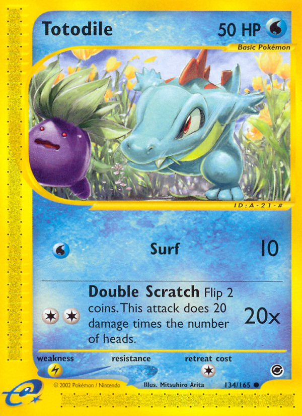 Totodile (134/165) [Expedition: Base Set] | Odin's Place