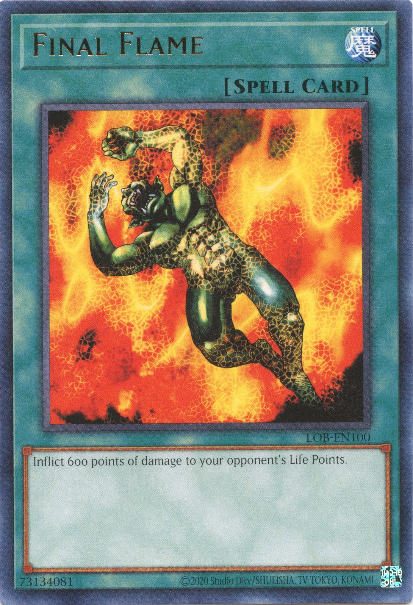Final Flame (25th Anniversary) [LOB-EN100] Rare | Odin's Place