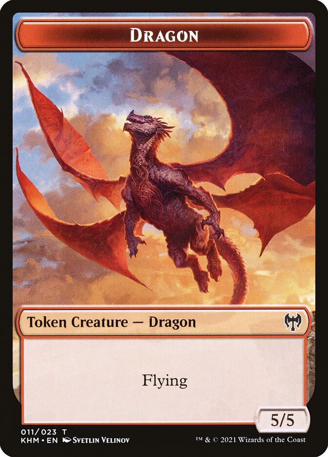 Treasure // Dragon Double-Sided Token [Kaldheim Tokens] | Odin's Place
