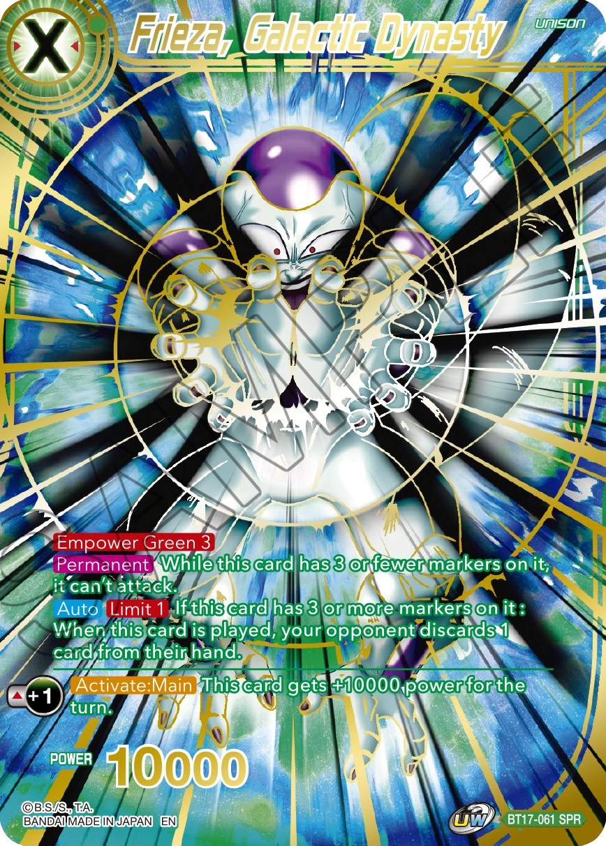 Frieza, Galactic Dynasty (SPR) (BT17-061) [Ultimate Squad] | Odin's Place