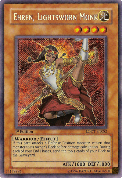Ehren, Lightsworn Monk [LODT-EN082] Secret Rare | Odin's Place