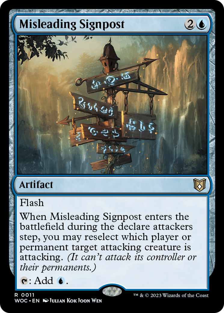 Misleading Signpost [Wilds of Eldraine Commander] | Odin's Place