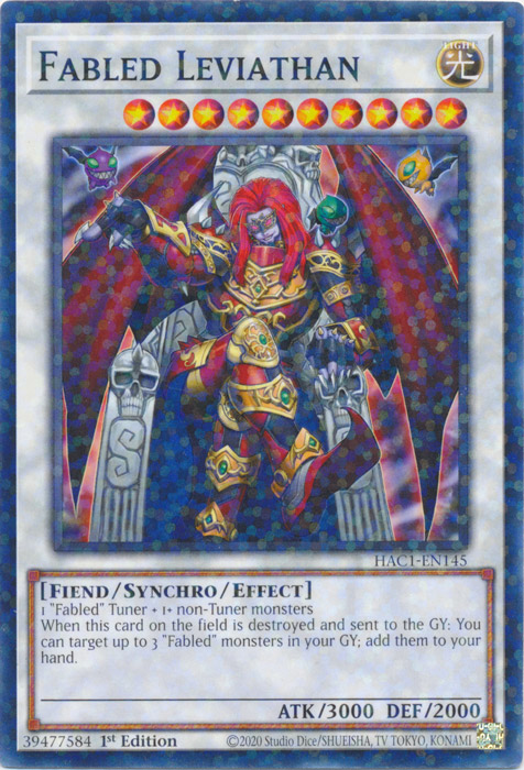 Fabled Leviathan (Duel Terminal) [HAC1-EN145] Common | Odin's Place