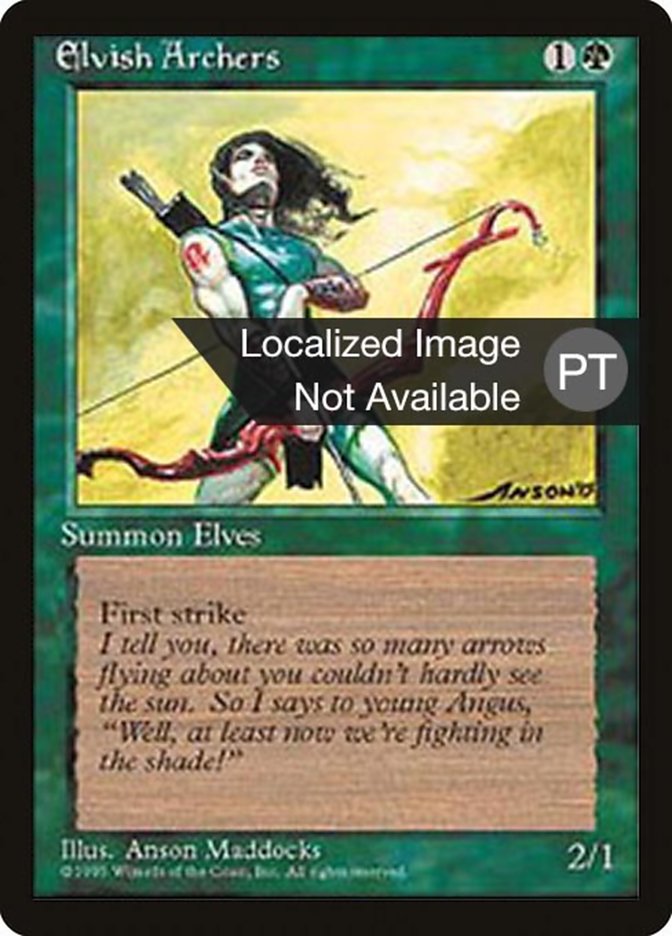 Elvish Archers [Fourth Edition (Foreign Black Border)] | Odin's Place