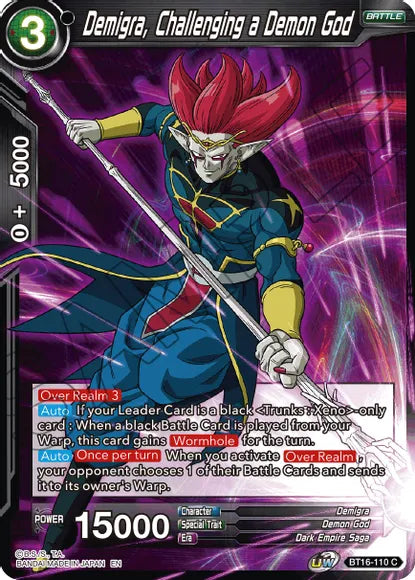 Demigra, Challenging a Demon God (BT16-110) [Realm of the Gods] | Odin's Place