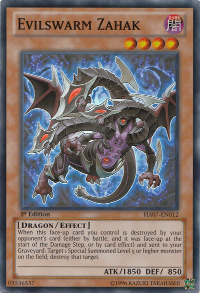 Evilswarm Zahak [HA07-EN012] Super Rare | Odin's Place