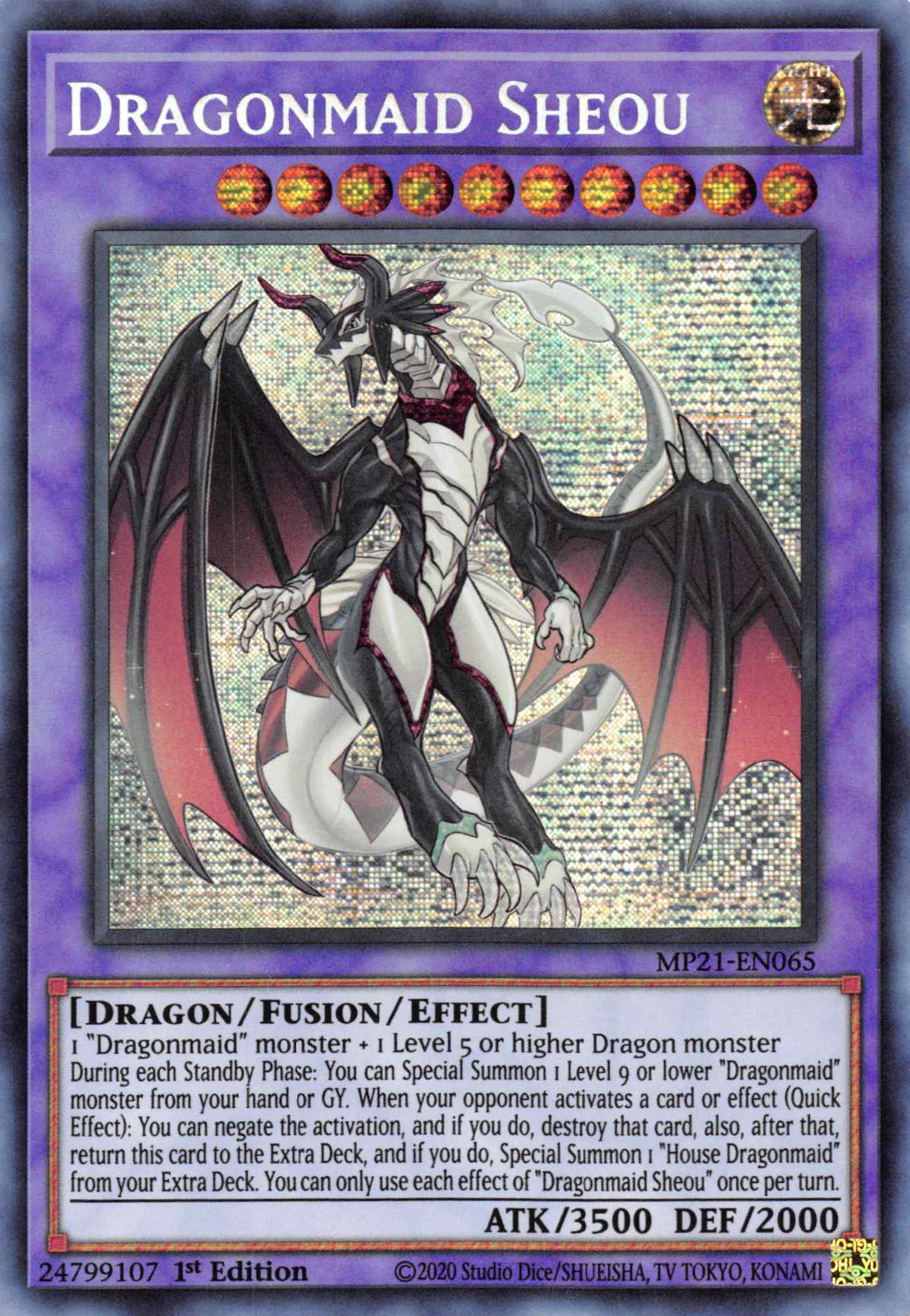 Dragonmaid Sheou [MP21-EN065] Prismatic Secret Rare | Odin's Place