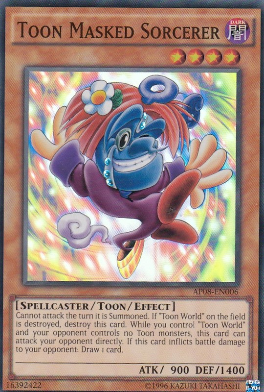 Toon Masked Sorcerer [AP08-EN006] Super Rare | Odin's Place